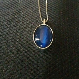Blue Pendant Necklace